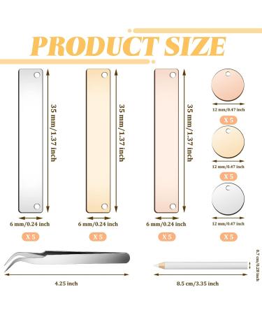 45 Pcs Metal Stamping Tools Kit with Rhinestones, Pendants, and Storage Box - Buy Online on GoSupps.com