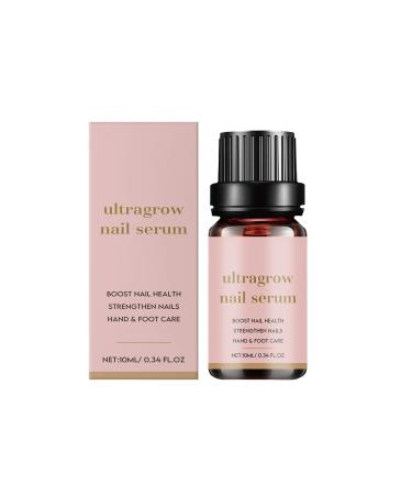 Herliaison UltraGrow PtZ470 Lot de 2 flacons de 10 ml pour renforcer les ongles cassants et fins 30 ml 1 ml (Lot de 1) Rose