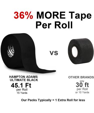 3 Pack Black Athletic Tape - 45ft Per Roll - No Residue, Easy Tear - Ideal for Sports & Crossfit - 1.5 Inch x 15 Yards - Buy Online on GoSupps.com
