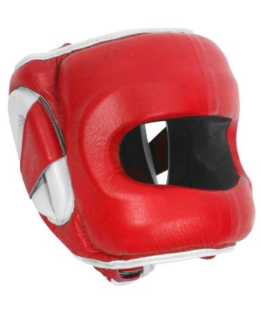 Ringside Deluxe Face Saver Boxing Headgear Large-X-Large Red