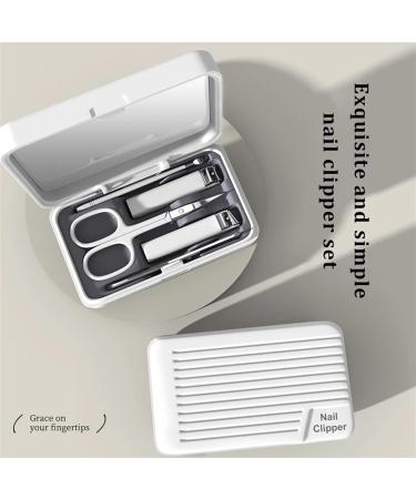 Nail Clipper Set Stainless Steel Household Nail Clipper Nail Enhancement Set Portable Personal Care Tool (Color : White) - Buy Online on GoSupps.com