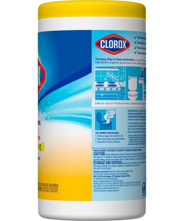 Clorox Disinfecting Wipes  Bleach Free Cleaning Wipes - Crisp Lemon  75 Count (Packaging May Vary) (Pack of 3) - Buy Online on GoSupps.com