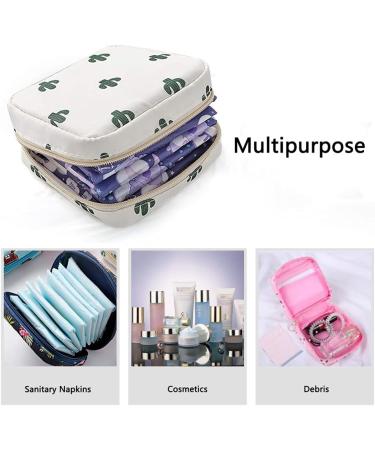 Sanitary Napkin Storage Bag 3pcs - Menstrual Cup Pouch & Cloth Portable Bags for Feminine Hygiene - Buy Online on GoSupps.com