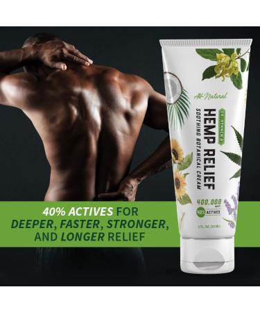 Dr. Hennen's Hemp Relief Cream Extra Strength for Muscles, Joints, and Back - 400,000mcg - Shea Butter, Sunflower, Aloe Vera, Peppermint, Frankincense, Lavender & More Essential Oils - Buy Online on GoSupps.com
