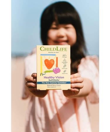 ChildLife Healthy Vision SoftMelts - Natural Berry Flavor, 27 Tablets for Kids - Buy Online on GoSupps.com