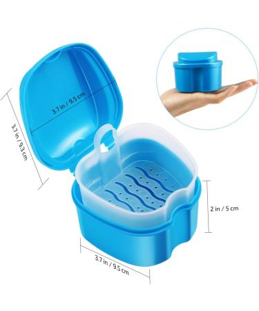 Frcolor 2-Part Pink Toothbox Travel Set | Portable Prosthetic Storage & Retainer Case for On-the-Go Use - Buy Online on GoSupps.com