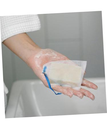 Angoily 8pi ces Filets Moussants Visage R utilisables Sac Savon Traits Exfoliants Doux Lavage Peau 14x10cm bleu ciel - Buy Online on GoSupps.com