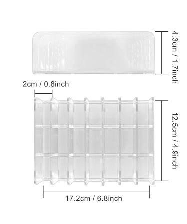 Compact Makeup Palette Organizer for Bathroom Countertops & Vanities - Sleek Modern Cosmetic Storage Solution for Eyeshadow Palettes, Contour Kits, Blush - 7 Sections - Buy Online on GoSupps.com