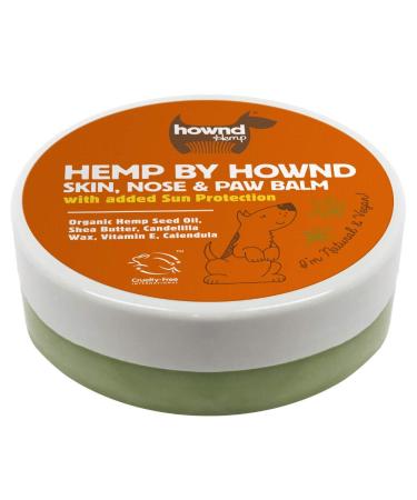 Hemp by HOWND Skin  Nose & Paw Balm with Sun Protection - Hemp Seed Oil  Shea Butter  Candelilla Wax  Vitamin E  Calendula - Protect  Soothe  Moisturize - 100% Vegan  Unscented  Fast-Absorbing - 50g 1 50 g (Pack of 1)