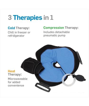 NatraCure Hot/Cold Therapy Shoulder Ice Pack Wrap Brace - Pain Relief for Rotator Cuff Injuries, Surgery, Gym & Baseball Pitching - Buy Online on GoSupps.com