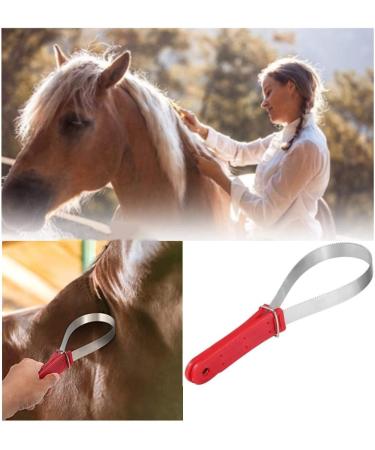 Premium 29.5 cm Welding Knife for Horses - Ideal for Grooming Cleaning Dirt & Loose Hair with Durable Patches - Buy Online on GoSupps.com