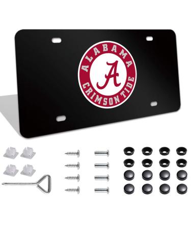 LoveFang High-Grade License Plate Cover for Alabama Crimson Tide,Applicable to US Standard Alabama License Plate,Personalize Your Alabama License Plate, M-XL CoverCrimsonTide