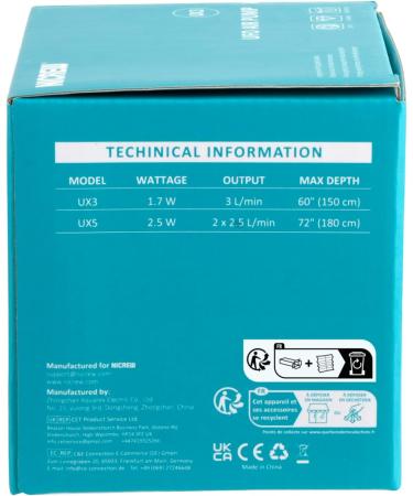 Nicrew Ultra-Quiet Aquarium Air Pump (Up to 100L) - Adjustable Flow 35 dB Includes Hose & Check Valve Energy-Efficient 1.7W - Buy Online on GoSupps.com