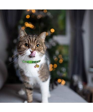 KOOLTAIL Cat Collar 3 Pack - Glow in The Dark Christmas Pet Collars with Golden Bell Patterns for Cats & Small Dogs - Buy Online on GoSupps.com