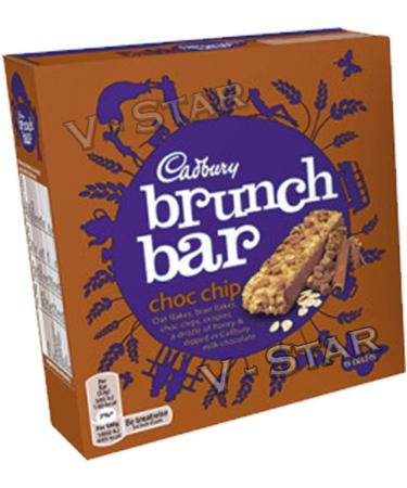 CADBURY Brunch Bars 6 x (6x32g) Original Full Box (Choc CHIP) - Buy Online on GoSupps.com