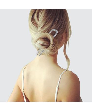 5.5 Large French Hair Pins for Thick Long Hair - 2 Prong Bun Hair Sticks (Pack of 2) - Buy Online on GoSupps.com