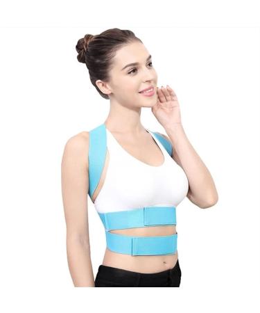 Adjustable Women's Brace Support Belt - Upper Back Posture Corrector & Lumbar Support Corset (Blue S) - Hunchback Correction - Buy Online on GoSupps.com