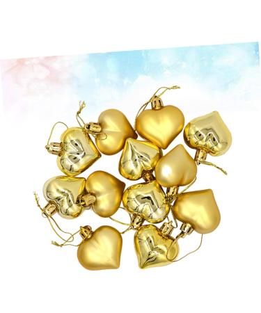 Alipis 2 Boxes Ornament Christmas Tree Decorations Sailor Hat Decorative Pendant Decorate Wreath Love Golden 4.5X4.5cm - Buy Online on GoSupps.com