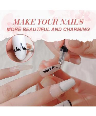 Waterproof Nail Art Drawing Pen - Gel Liner for 3D Nail Designs | DIY Nail Art Graffiti Painting Tool - Buy Online on GoSupps.com