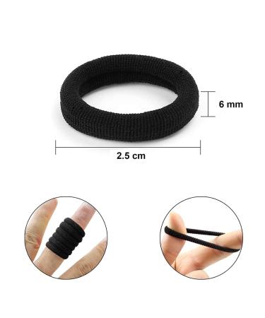 50 Multicolor Hair Ties for Girls | Elastic Rubber Bands Set for Kids - Perfect for Ponytails & Hairstyles - Buy Online on GoSupps.com