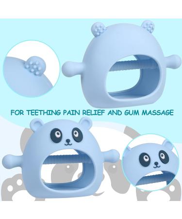 Mytium Teething Toys 3PCS - Silicone Baby Teether Toy for 3+ Months Infants - Easy-to-Hold Mitten Teether for Chew and Sucking Needs - Buy Online on GoSupps.com