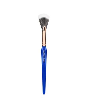 Bdellium Tools Professional Makeup Brush - Golden Triangle 925 Duo Fibre Fan | Vegan Soft Synthetic Fibers | Lightweight Application & Highlighting (Blue 1pc - Buy Online on GoSupps.com