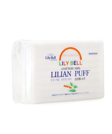 Lily Bell Cotton Facial Pads Cotton Pads (222 Count) Makeup Remover Pads 100% Pure Cotton Rounds  Hypoallergenic  Lint Free Cotton Pads Triple Layers Pads for Makeup Removal  Nail Polish 1 pack(222 Count)