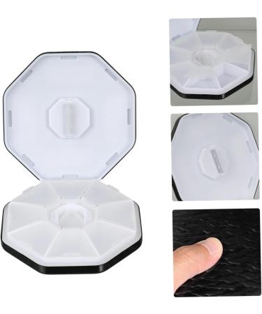 Premium Aluminum Alloy Medicine Box & Tablet Cutter - 8.7x8.7cm Black - Efficient Healthcare Storage & Pulverizer - Buy Online on GoSupps.com