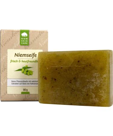 Neem soap (Neem soap) 90 g handmade pure vegetable oil soap made from neem leaf extract coconut oil and neem oil