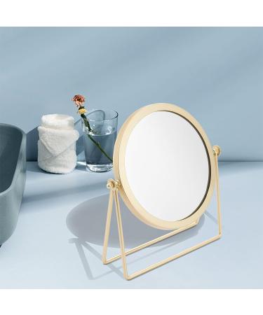 Cusstally Gold Backlit 360 Round Vanity Mirror for Lady Desktop Makeup - Buy Online on GoSupps.com