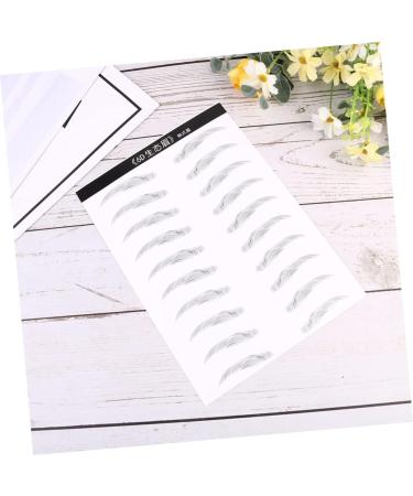Gogogmee 2 Pairs 4d Imitation Eyebrow Makeup Brow Sticker Simulation Eyebrow Disposable 3d Makeup Tools - Buy Online on GoSupps.com