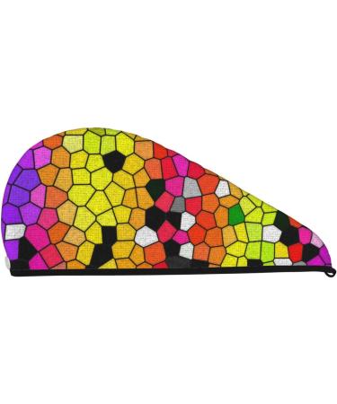 Colorful Tie Dye Microfiber Hair Towel - Super Absorbent & Quick Dry Coral Velvet Wrap for Long Curly Thick Hair - Perfect for Women - Buy Online on GoSupps.com