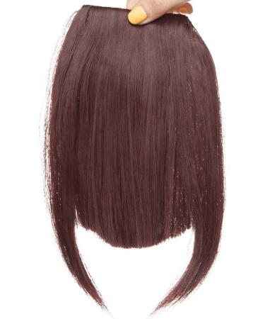 SEGO Clip in Pony Hairpiece Extensions - Realistic Dark Golden Brown Fringe Bangs for Effortless Style - Buy Online on GoSupps.com