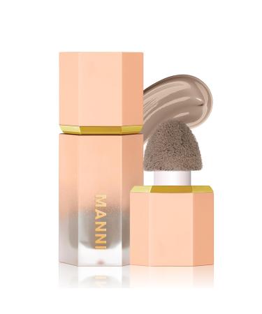 Bronzer Contour Stick - Cream Bronzer Contour Wand- Liquid Bronzer With Cushion Applicator - Smooth Natural Matte Finish Contour Wand - Bronzer Beauty Products Natural Makeup Effect (Shaded Gray)