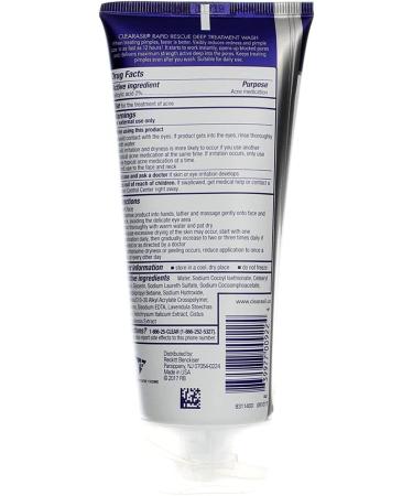 Clearasil Rapid Rescue Deep Treatment Wash 6.78 fl oz - Fast Acne Relief & Clear Skin - Buy Online on GoSupps.com