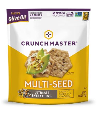 Crunchmaster Multi-Seed Crackers, Ultimate Everything, 4 Ounce Ultimate Everything, 4 Ounce (Pack of 1)