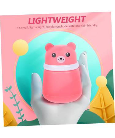 FRCOLOR 2pcs Baby Powder Box Set with Puff | Newborn Face Wash Dispenser | Talcum Powder Storage Box | Creative Pink Design - Buy Online on GoSupps.com