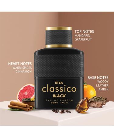 CLASSICO For Men & Women Eau De Parfum Spray Fruity Amber Mild Fragrance Long Lasting Perfume/A timeless scent of self-worth (Classic Black) 100 ML - Buy Online on GoSupps.com