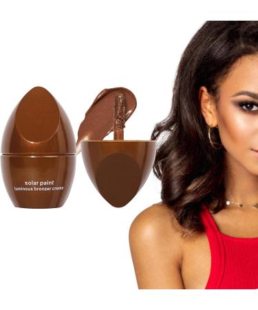 Contouring Shadow Makeup Set - Four Shades Contouring Highlighting Cream Liquid Waterproof Longwear Bronzer Makeup Face Body Glow Liquid Highlighter Brighten Concealer for Women Girls Nicything 03# Bronze With Pearlescent  - Buy Online on GoSupps.com