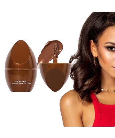 Face Bronzer Makeup Set - Four Shades Highlighting Shade Longwear Makeup Set Glow Bronzer Glitter Illuminating Highlighters Makeup for Women Girls Face Glitter Makeup 03# Bronze With Pearlescent