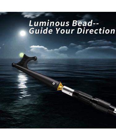 Sanlike Boat Hook Extension Pole - Telescopic with Luminous Bead, Lightweight & Durable - 3.9 Feet - Black - Buy Online on GoSupps.com