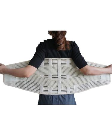 Extra Wide Back Bandage 32 cm | Adjustable Lumbar Support Belt for Sciatica Scoliosis & Pain Relief for Men & Women - Buy Online on GoSupps.com