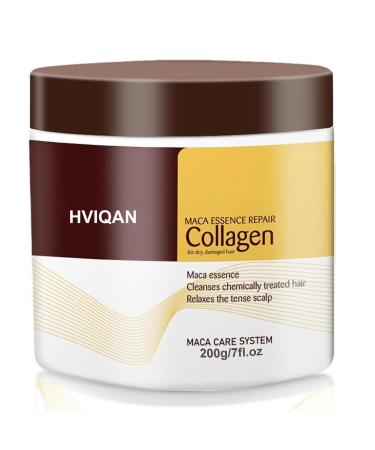 Collagen Hair Treatment Collagen Hair Mask - Conditioning Argan Oil Hair Mask - Collagen Hair Mask Essence for Dry Damaged Hair (200 Grams) 200 Grams