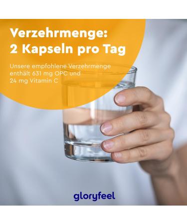 Premium OPC Grape Seed Extract Capsules 1052mg - Natural French Grapes with Vitamin C - Pure & Additive-Free - Made in Germany - Buy Online on GoSupps.com