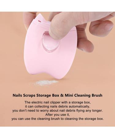 Automatic Electric Nail Clipper USB Rechargeable Nail Trimmer Cutter Low Noise Portable Nail Cutter File for Baby Children Female Manicure (Pink) - Buy Online on GoSupps.com