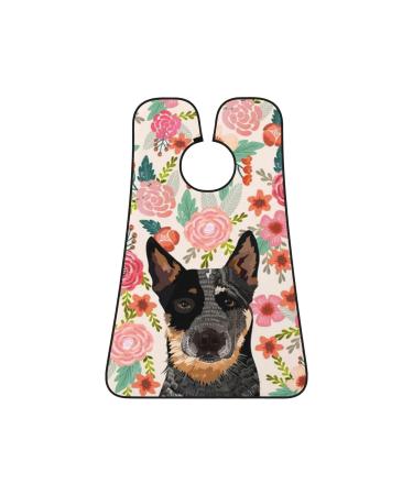 Australian Cattle Dogs Floral Boho Beard Bib Men's Shaving Apron Gift for Father's Day Anniversaries & Holidays - Buy Online on GoSupps.com