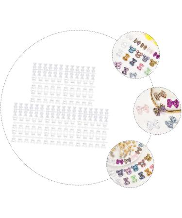 Beavorty 3 Nail Nail Polish Tools Manicure Tools Nail Color Display Card Nail Color Displaying Tool Clear Nail Color Displaying Tool Play Board Sample Bear Bow Tie - Buy Online on GoSupps.com