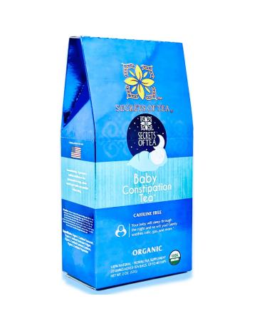 Secrets Of Tea Baby Constipation Relief Tea - Natural USDA Organic Caffeine Free - Tea for Baby Colic, Gas,and Acid Reflux - Up to 80 Servings -20 Count(1 Pack) - Buy Online on GoSupps.com