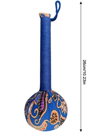 Massage Hammer Tool | Back & Body Pain Relief | Manual Wormwood Hand Massager - 26cm Blue - Buy Online on GoSupps.com