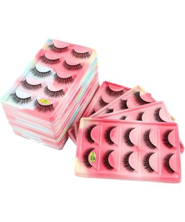 UAMOU Mink Eyelashes 10/50/100 Boxes Fluffy 3D Mink Lashes Makeup Natural Long Volume False Eyelashes Bulk Faux Cils Custom Cheerfully (Color : 5 Pairs X10 Size : 10 Boxes) - Buy Online on GoSupps.com